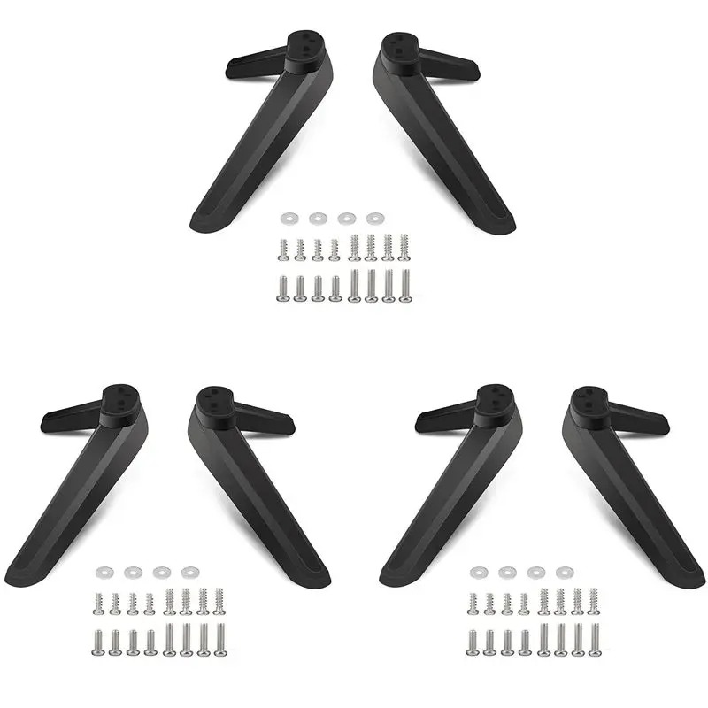 

Универсальная подставка для телевизора AT02-6X, сменная настольная подставка-основание для ТВ, опорные ножки для телевизора, крепежные ножки для телевизора 17-20 мм