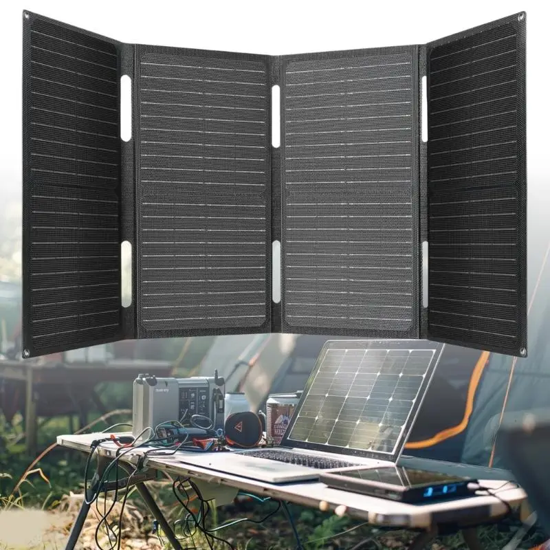 M17B 1 SET 40W ETFE Solar Board 18V/12V/9V/5V للتخييم والرياضة في الهواء الطلق