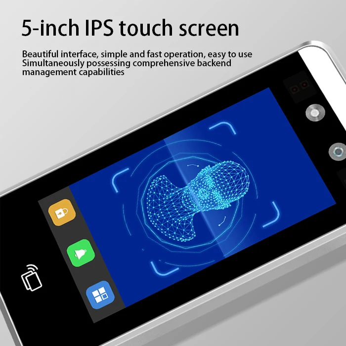 Sistema de Control de Acceso de reconocimiento facial dinámico de puerta remota, Control de Acceso facial Wifi, sistema de Control de Acceso de asistencia impermeable