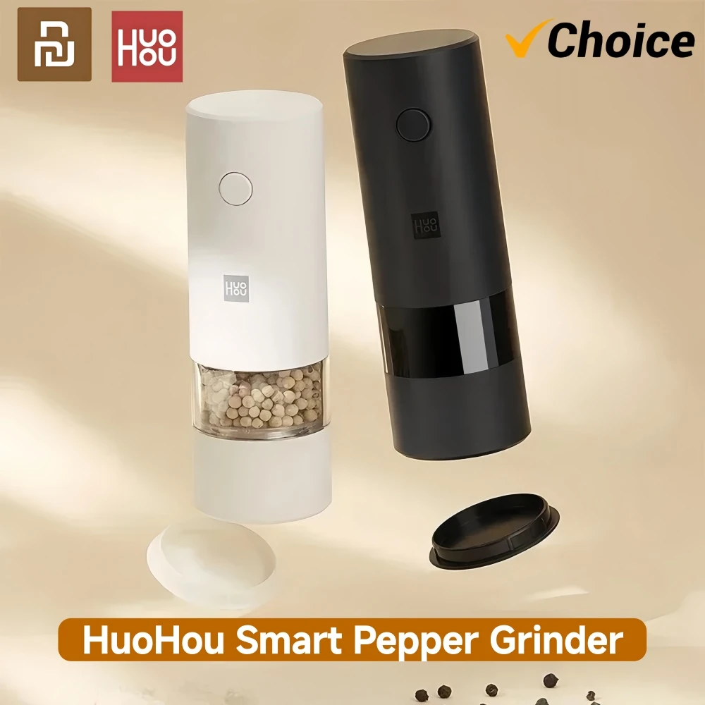 

Электрическая мельница YOUPIN Huohou, автоматическая, для перца и соли, со светодиодной подсветкой, 5 режимов, измельчитель специй и зерен для приготовления пищи