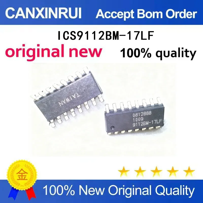 

(5-100 Pieces) Brand new ICS9112BM-17LF silk screen printing: 9112BM-17 SOP16 package original stock