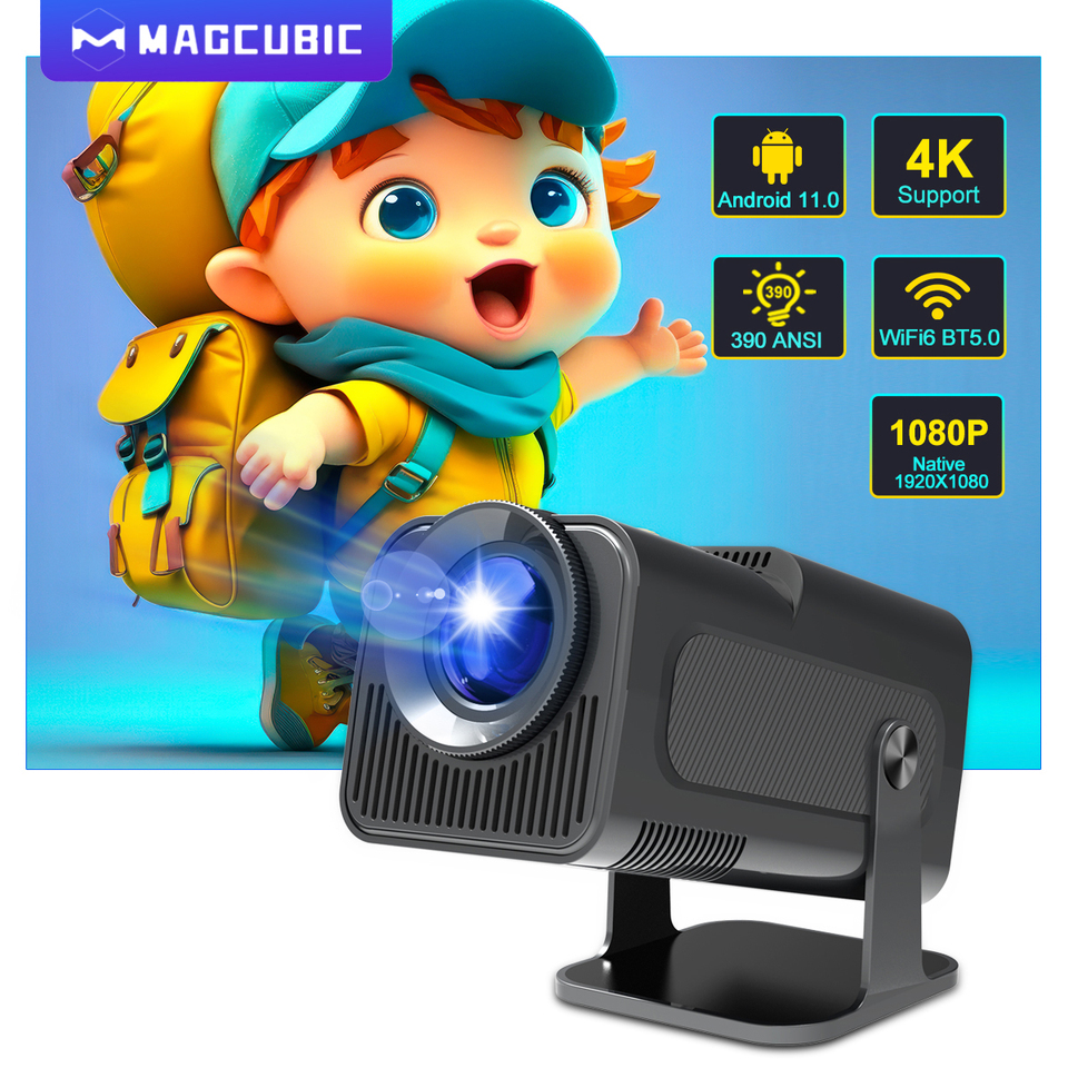 Magcubic 4K Android 11 Projector Native 1080P 390ANSI HY320 Dual Wifi6 BT5.0 19201080P Cinema portable Projetor upgrated HY300