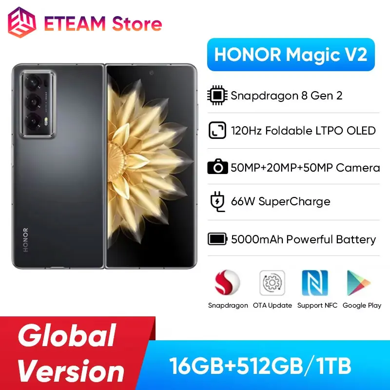 Global Version Honor Magic V2 smartphone 7.92