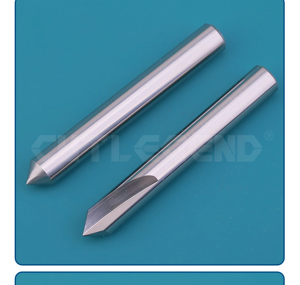 HRC55 1/2/3 Nuten Wolframstahl Hartmetall 90 ° Winkel-Fräser CNC-Fräserbit Gravurfräser Werkzeuge zum Entgraten – Detail 7