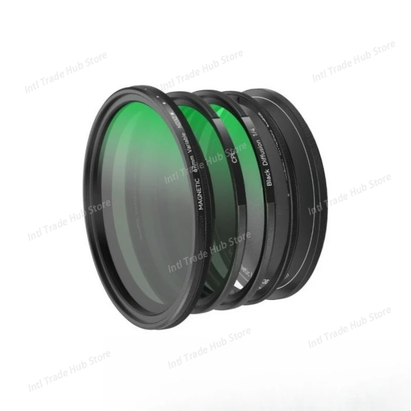 5-in-1 Attachable Magnetic Filter Kit & CPL & 1/4 Effect Black Mist (67mm) with Threaded Adapter Ring