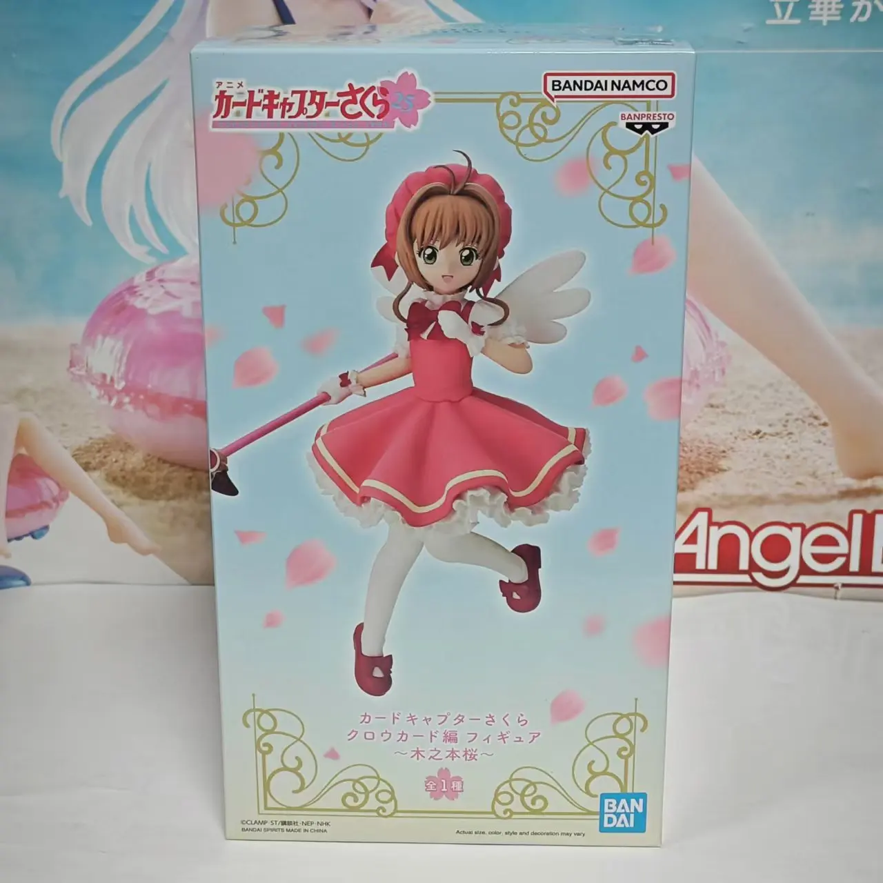 Bandai Original CARDCAPTOR SAKURA CLOW CARD FIGURE SAKURA KINOMOTO Anime Action Figure BANPRESTO Desktop Collector Figurine