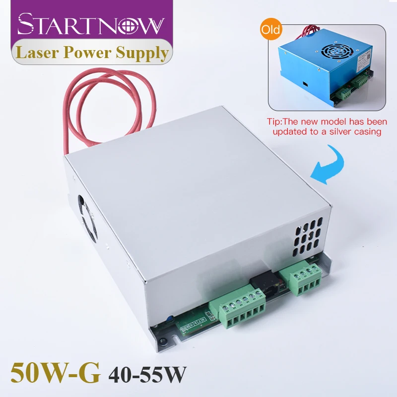 Startnow MYJG-40W Alimentatore laser CO2 da 50 W 110 V/220 V universale, per tubo laser per macchina da taglio e incisione da 35 ~ 50 W