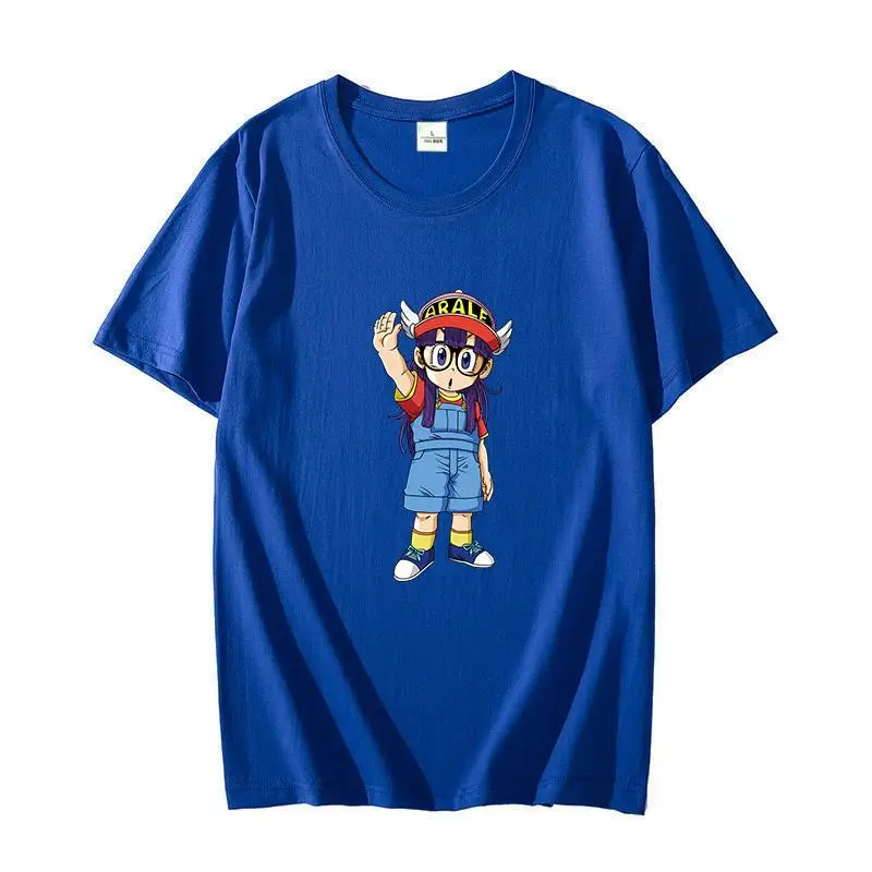 Summer cotton t shirt Dr Slump Japanese Manga Arale Norimaki Japanese Anime graphic t shirt for men Harajuku Men's clothing