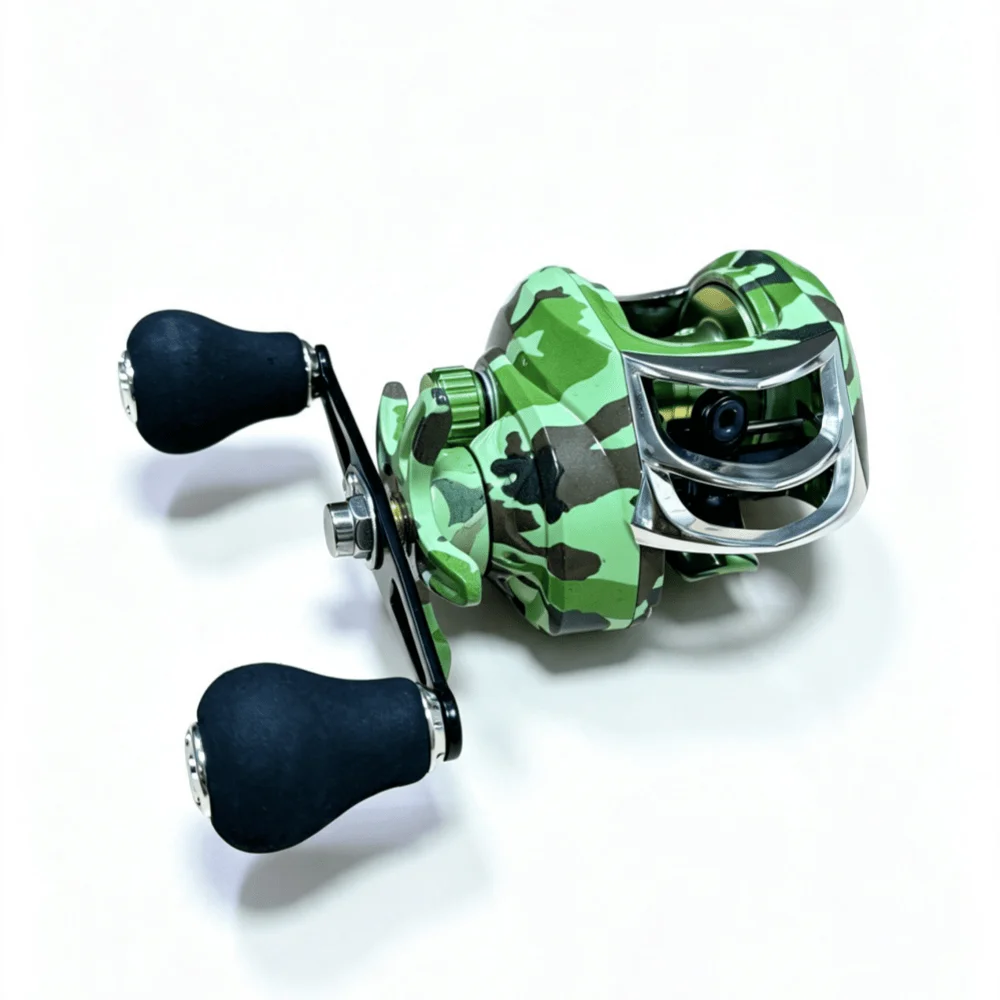 Neue Abu Garcia Baitcaster-Rolle Metall-Tropfenrad 18+1 Achsen-Rolle 7:2:1 Meeresangelrolle – Detail 2