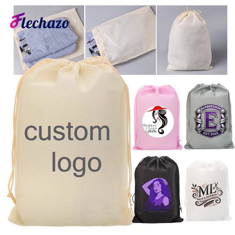 Customize Logo Wig Storage Bags With Handle Hair Extensions Wigs Bag For Multiple Wigs Dust-Proof Home Travel Wigs Accessories