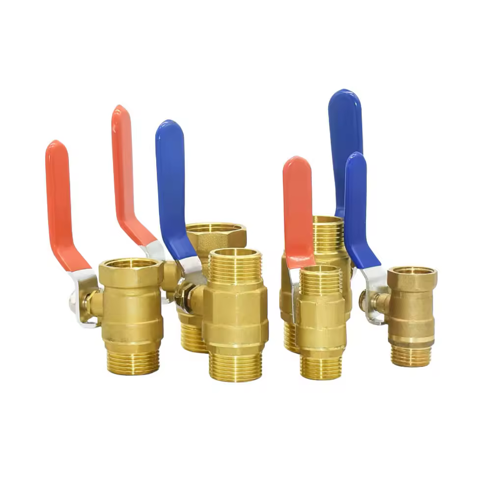 Brass 1/2 3/4 1inch Male Female Thread Valve Connector Copper Tap Hose Fittings Brass Metal Thread Repair Coupler Joint