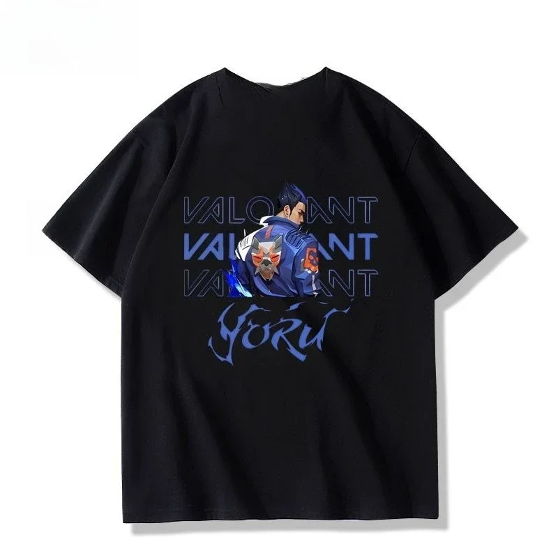 

A 100% pure cotton short-sleeved T-shirt with a print of brave night dew characters from Japanese anime and a comfortable top