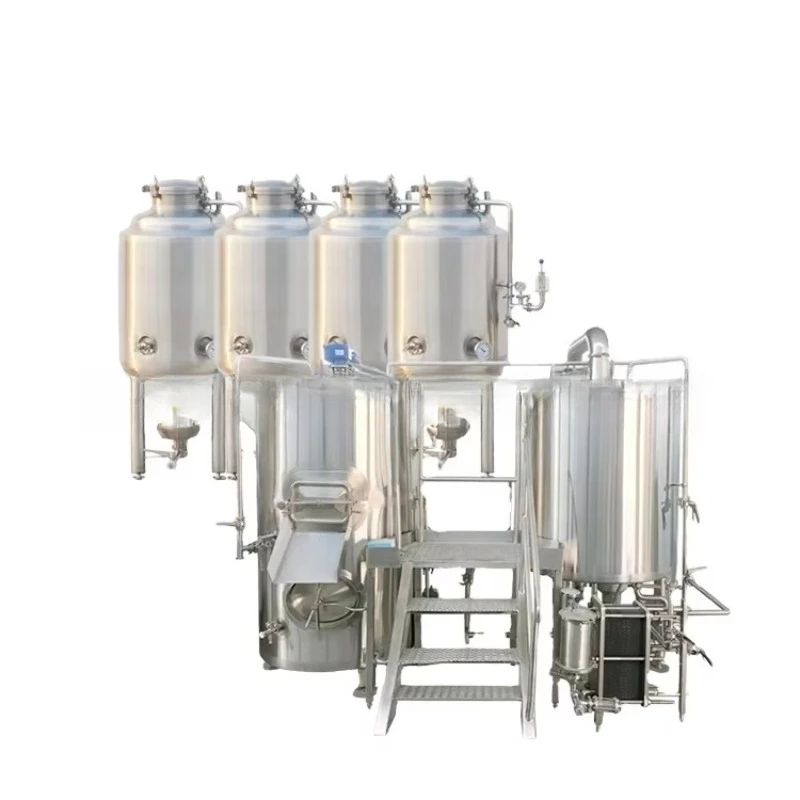 Certified Brewery Vessel Fermenter Bioreactor 300L-600L Capacity Beer Brewing Equipment Pump PLC Core Components for 3000L