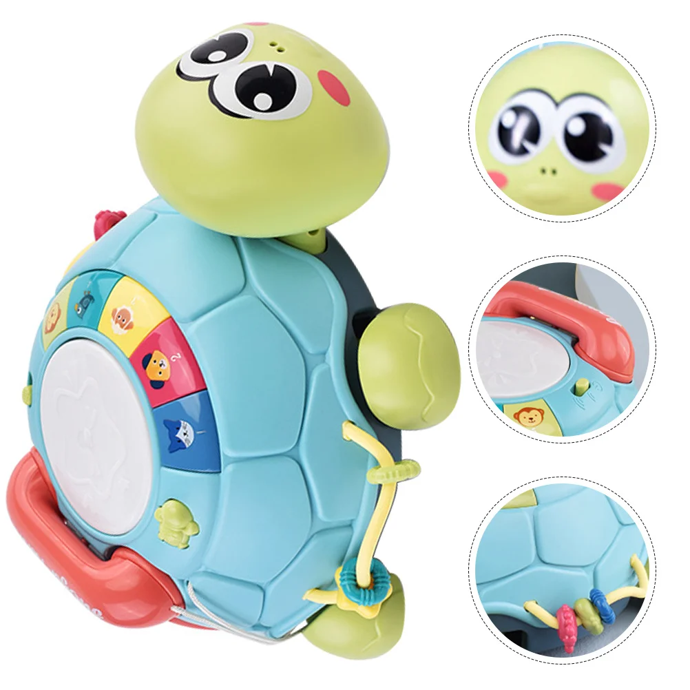 Machine d'éducation précoce tortue, apprentissage interactif, Musical pour les tout-petits, lecteur de musique, développement sensoriel des bébés