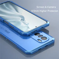 360 Full Protection Metal Armor Cover For Xiaomi POCO F3 F4 Case Shockproof Aluminum Hard PC Funda For Poco X3 GT M3 M4 Pro Case