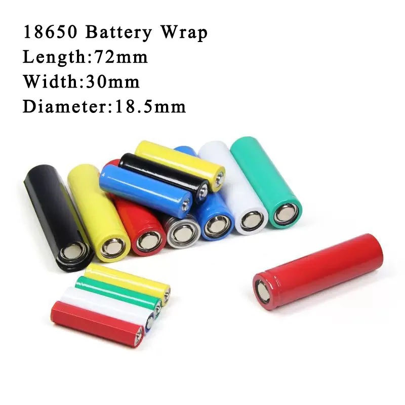 100pcs PVC Heat Shrink Tube 18650 Lipo Battery Wrap Precut Insulated Film Cover Lipo Battery Sleeve Casing