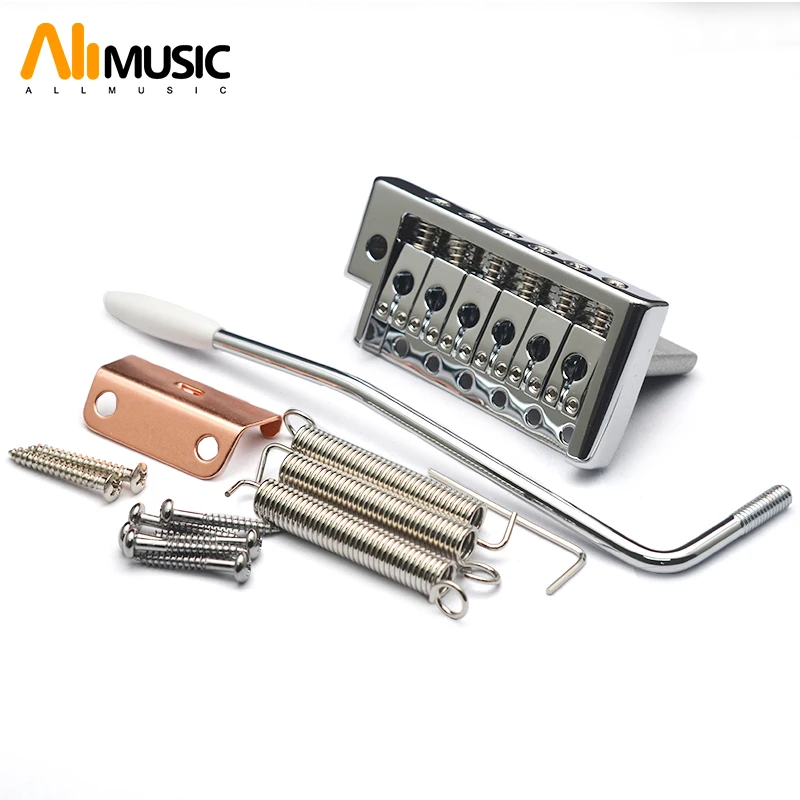 

ST Guitar Tremolo Bridge 84x42.5MM String Spacing 52.5MM(5x10.5MM) Guitar Chrome Plated