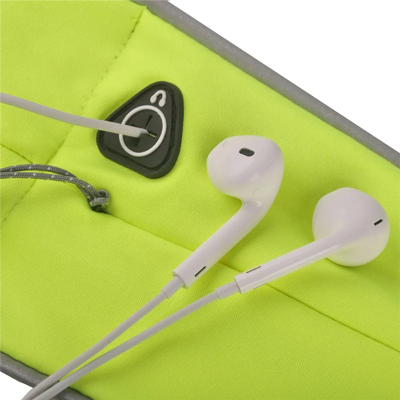 Marathon-Laufgürtel für Mobiltelefone Unisex Sporttaschen Fitness-Gürtel Hüfttasche Radfahren Joggen Reflektierender Streifen Gürteltasche – Detail 12