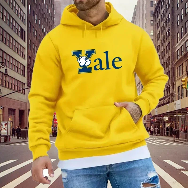 New Couple's Yale Letters Hoodies Casual Loose American Style Pullover Sweatshirt Casual Outdoor Sportswear Top