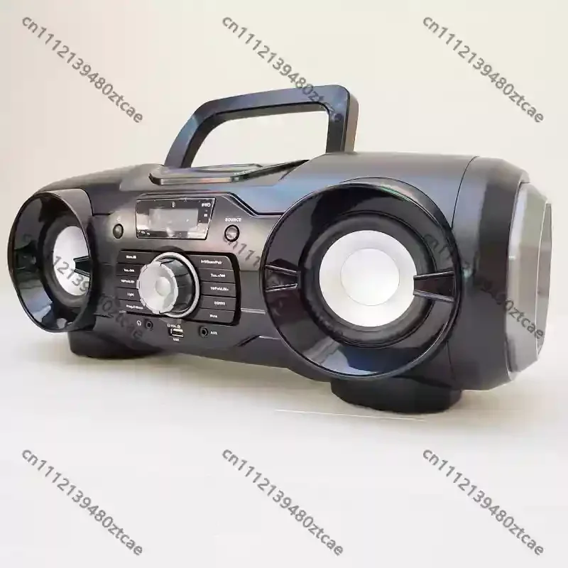Boombox CD Player, USB Radio With AUX Input, English‑Learning & Prenatal‑Education Audio Player