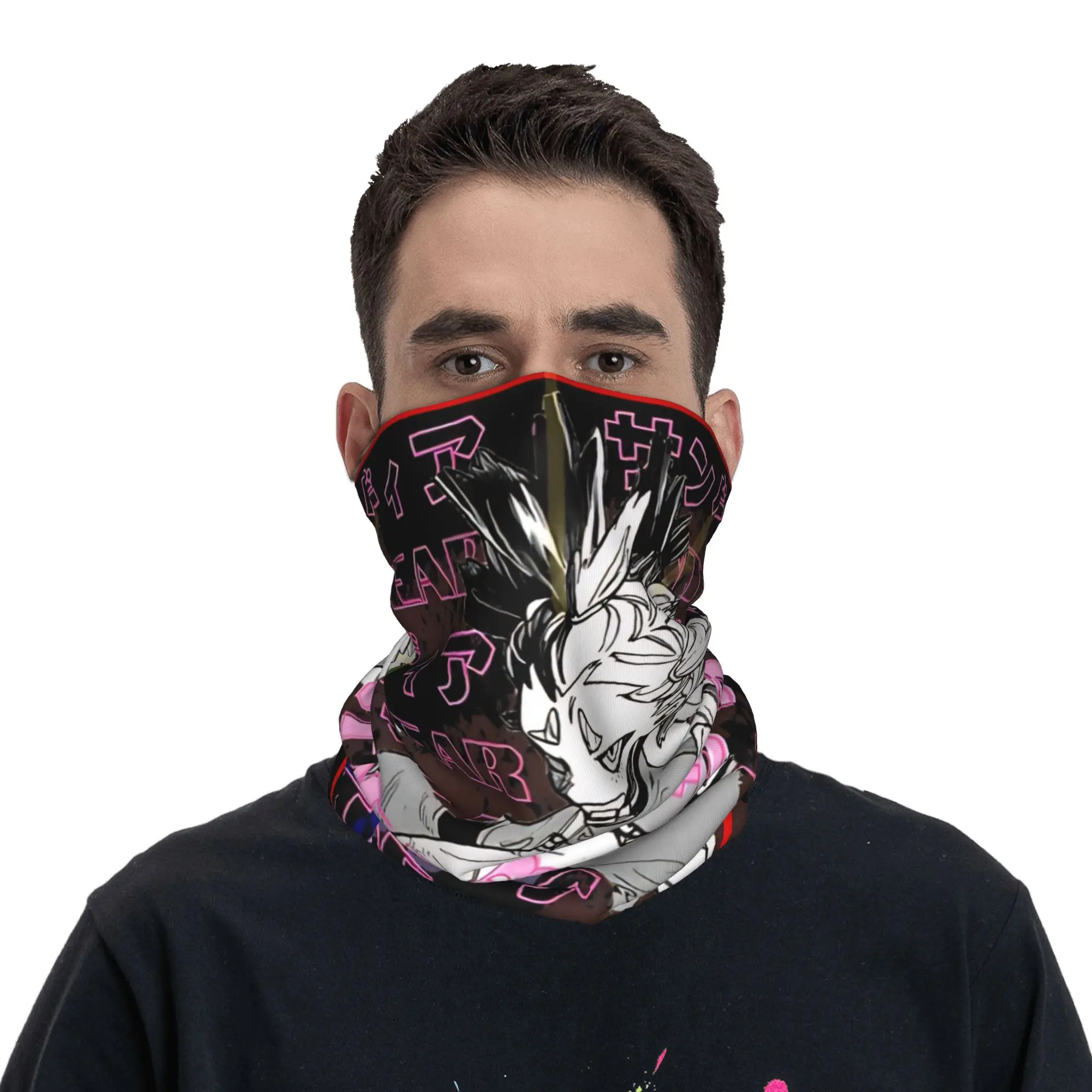 Dear Santa Gachiakuta  Bandana Neck Gaiter Printed  Mask Scarf Multifunctional Face Mask Hiking Unisex Adult Windproof