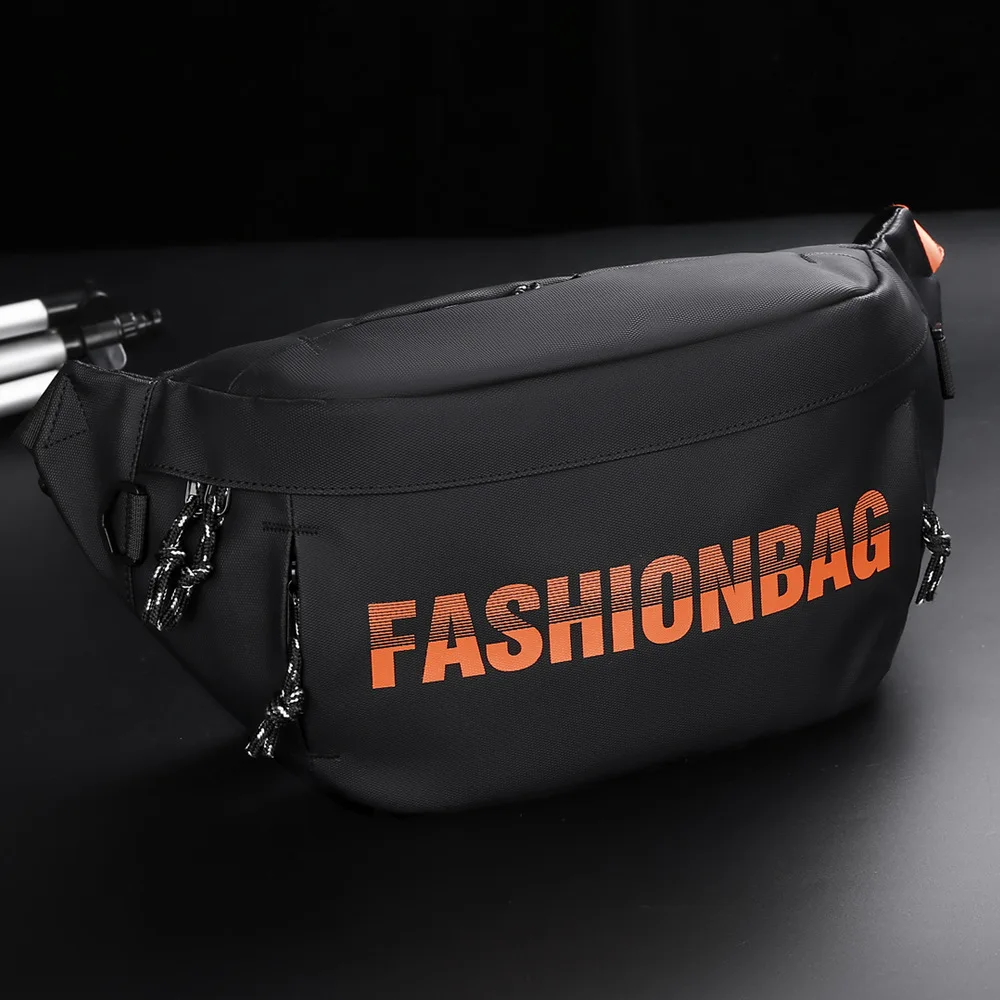 Borsa a tracolla resistente all'acqua da uomo, borsa a tracolla multifunzionale, marsupio leggero per pendolari, viaggi e sport