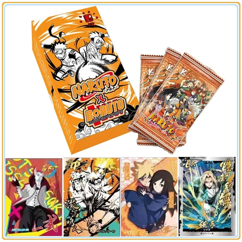 

Naruto Cards KABI 1-10 Boruto Anime Collection Cards Board Games Toys Mistery Box Birthday Gifts for Boys and Girls