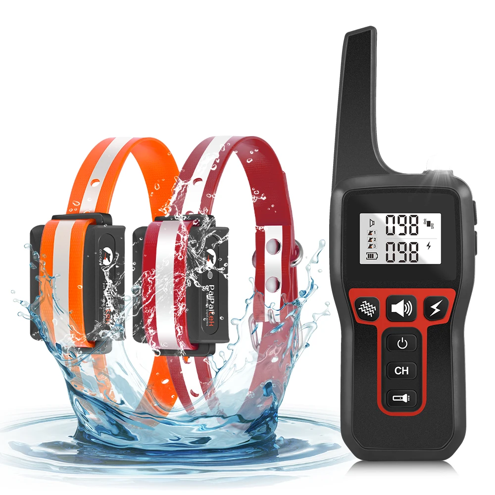 

Ошейник для дрессировки собак для 2 собак Ошейник для собак с дистанционным управлением 3300 футов 3 безопасных режима тренировки с звуковым вибрационным ошейником для 2 собак