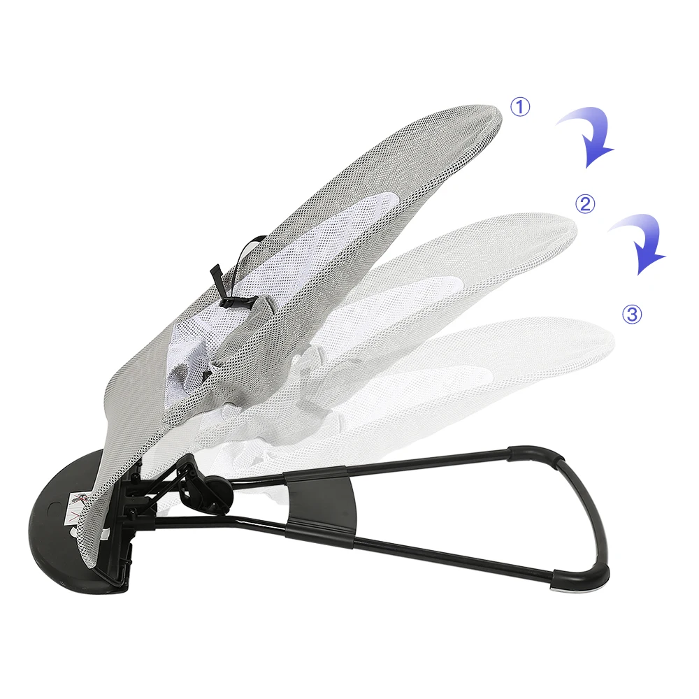 3-in-1-Babywippe, 0–18 Monate, bis zu 20 kg, Babywippe, 3 einhändig verstellbare Liegepositionen, leicht und kompakt – Detail 1