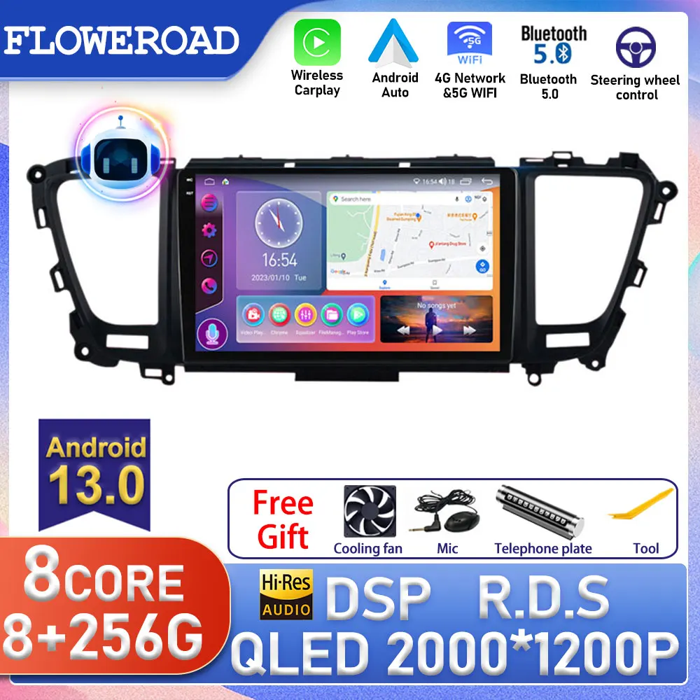 

Android For Kia Carnival 2014 - 2020 LHD Carplay Car Radio Video Player Navigation GPS Autoradio Carplay Head Unit Wifi DSP DVD