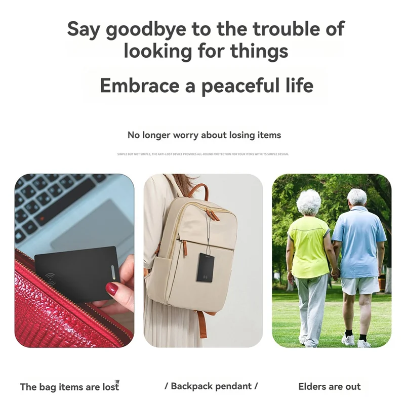 B94A Ultra Slim Tracking Card Wallet Anti-Loss Card For  Find My Ultra Thin Tracker