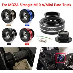 Aluminum 70mm 6 Hole Racing Simulator Game Steering Wheel Quick Release Hub Adapter For MOZA Simagic M10 A/Mini Euro Truck
