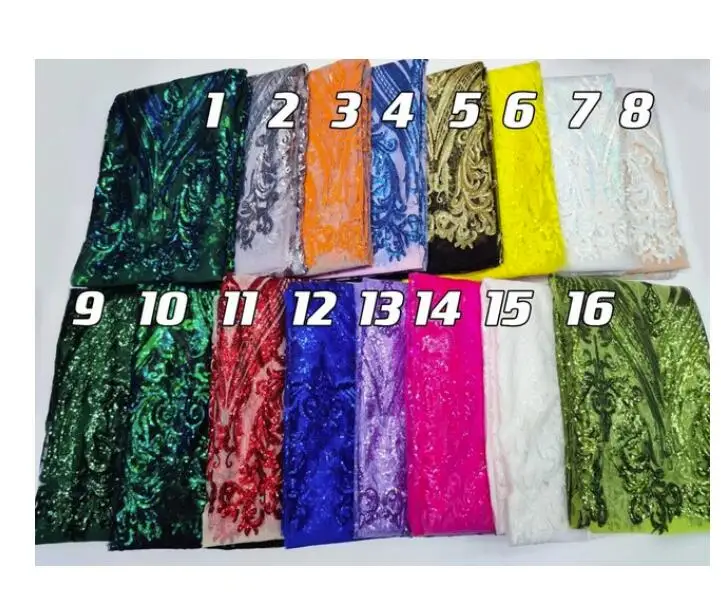 Aangepaste Koningsblauw Prom Dresses Pailletten Kant Formele Avondjurken V-hals Mouwen Meisje School Party Afstuderen Vestido De Noc