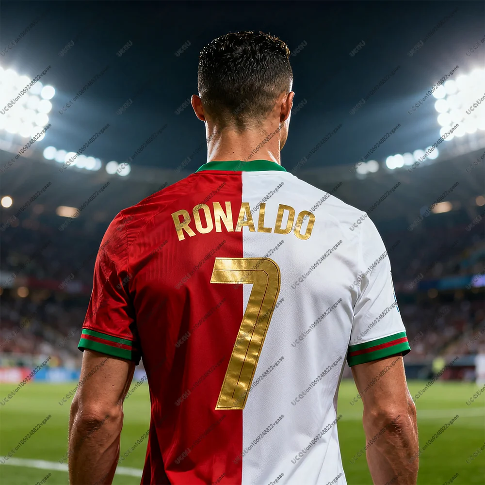 Cristiano Ronaldo #7 Football Jersey T-shirt Men Kids Breathable Street Casual Sports Gift Top