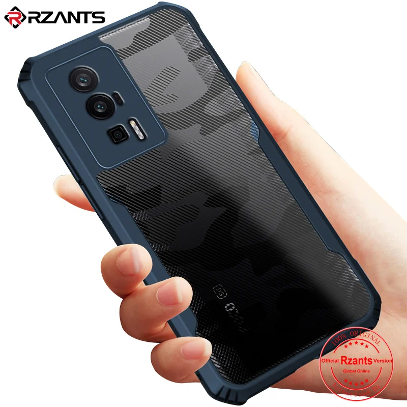 Rzants For Xiaomi Poco F5 Pro Redmi K60 Pro Case Hard Camouflage Cover TPU Frame Bumper Half Clear Phone Shel