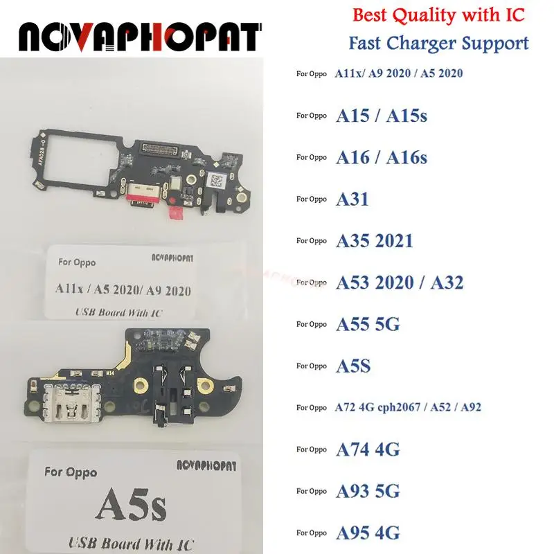 

For Oppo A11x A9 A5 A15 A16 A31 A35 2021 A53 2020 A5S A72 USB Dock Charging Port Charger Microphone Flex Cable Board