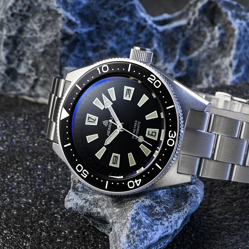 Heimdallr H14 Men Dive Watch NH35A Automatic Movement Sapphire Glass C3 Luminous 20Bar Waterproof Ceramic Bezel Vintage Watches