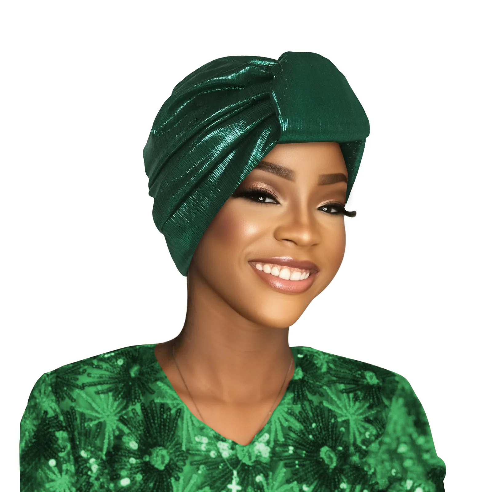 Mode Moslim Vrouwen Hijab Chemo Cap Glanzende Hoofddoek Tulband Indiase Hoed Hoofd Wrap Afrikaanse Headties Nigeriaanse Bruiloft Headear 2025