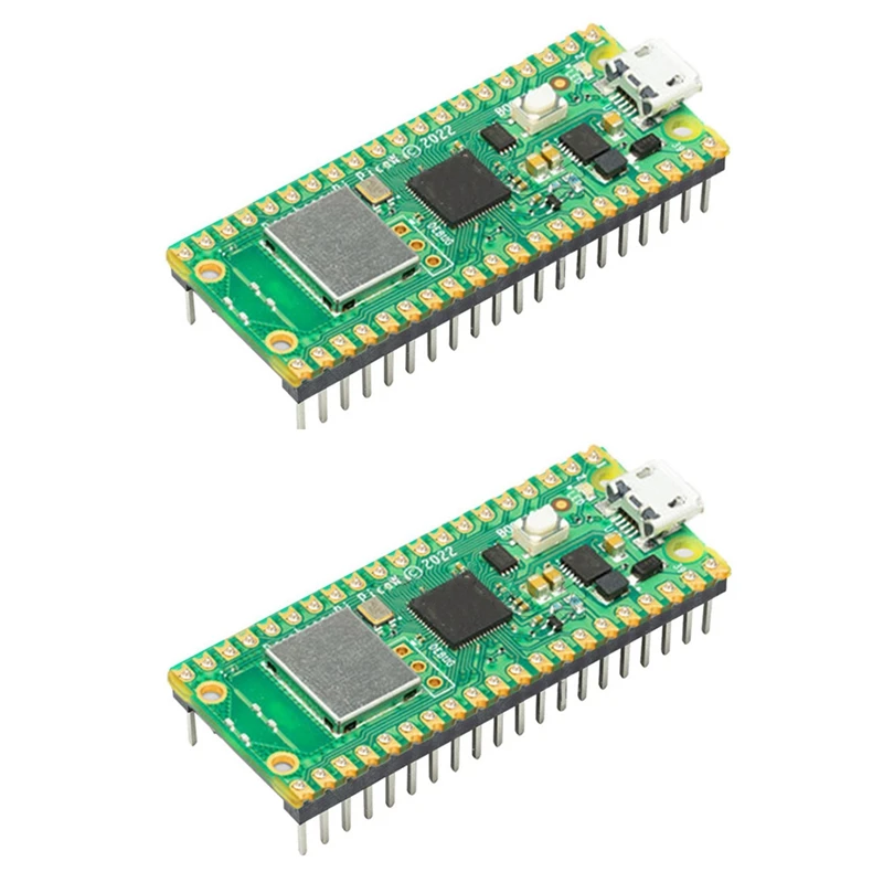 

2X For Raspberry Pi Pico W Board With Wireless WIFI Module RP2040 Development Board Supports Micro-Python Welded