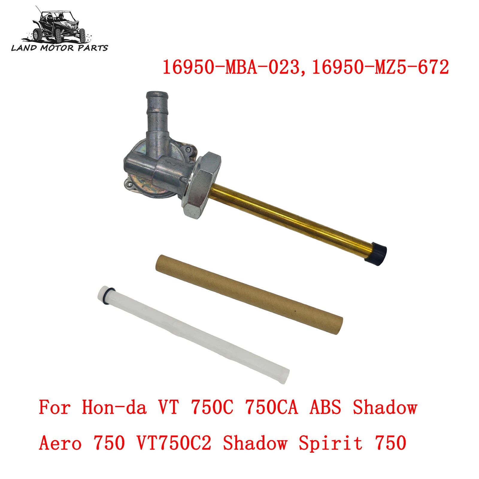 

Fuel Valve Petcock 16950-MBA-023,16950-MZ5-672 For HON-DA Shadow Ace 750 VT 750