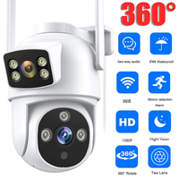 XVIM 8MP Dual Lens WiFi Camera Wireless PTZ Camera Motion Tracking Audio Video Night Vision Surveillance Security Camera