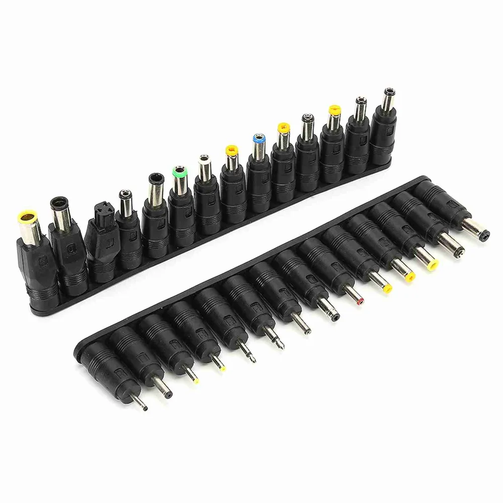 28PCS 5.5x2.1mm DC Power Adapter Tips Practical Interchangeable Universal Charging Conversion Head Power Connector Converter