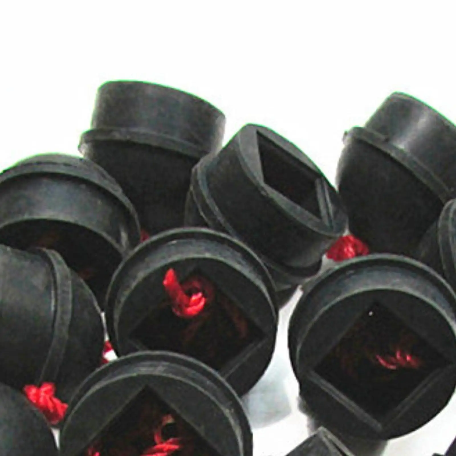 Pool Cue Chalk Holder Rubber Cap Protective Billiard Supplies Anti Moisture Accessories with Rope for Billiard Cues
