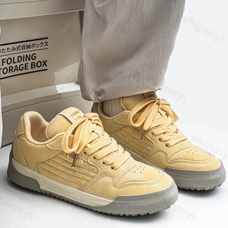 

Men's Sports Casual Shoes 2025 New Spring Fashion Trend Comfortable Versatile Thick Soled Shoes Low Top Non slip Chunky sneakers