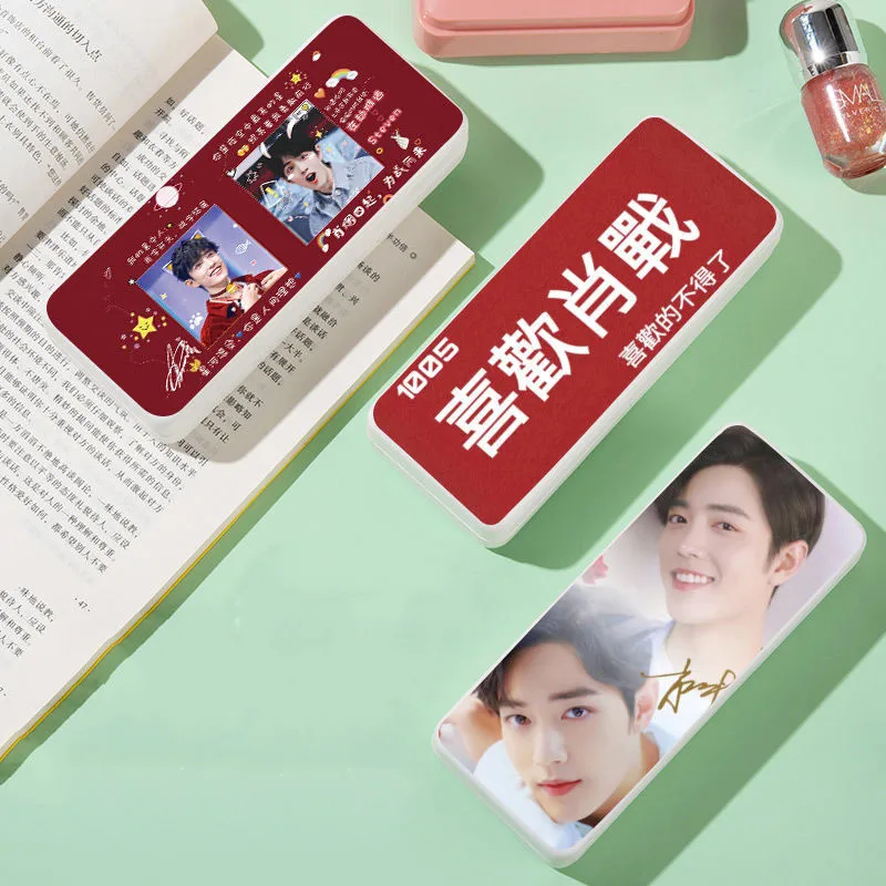 

Idol Xiao Zhan Eyewear Cases Anime Wei Wuxian Sunglasses Hard Case for Women Print Square Men Glasses Storage Eyeglass Cases