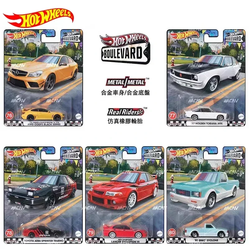 Genuine Hot Wheels Premium Car Boulevard 1/64 Vehicles Diecast Holden Toyota AE86 Sprinter Trueno Mitsubishi Lancia Toy for Boys