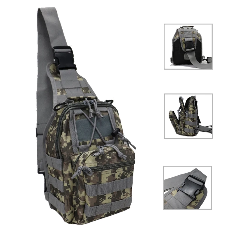 

Military Tactical Shoulder Bag Men Hiking Backpack Nylon Outdoor Trekking Camping Fishing Pack Army Hunting Chest Sling Bag