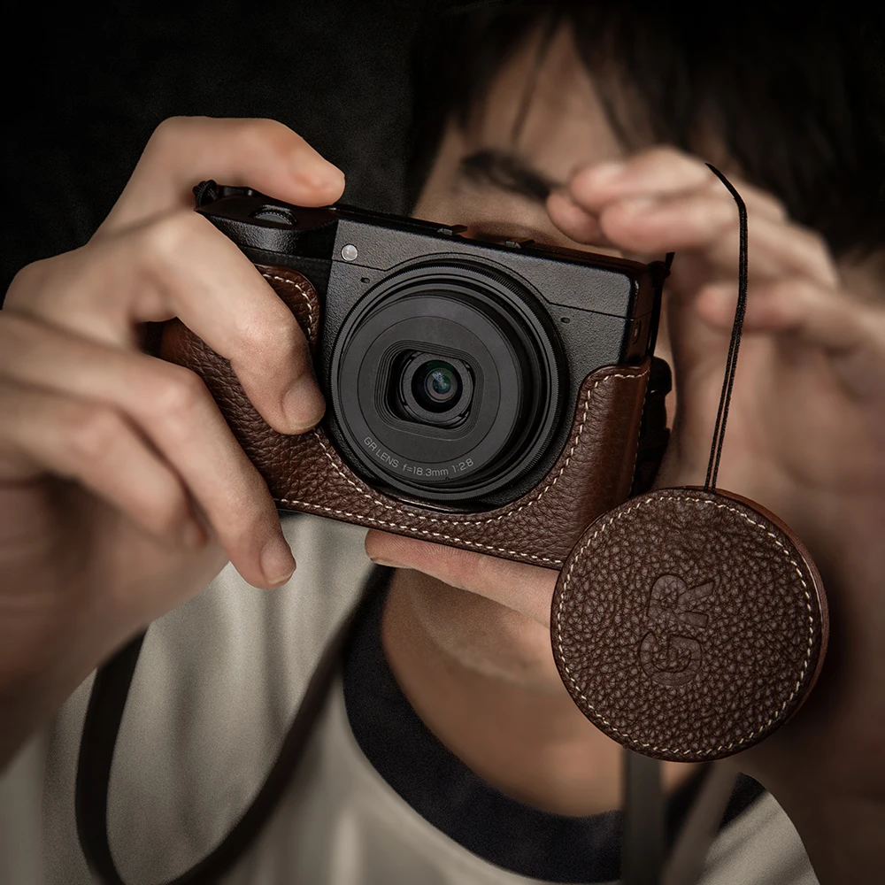 

Retro GR III Camera Bag Box GR3X Bag Genuine Leather Case Cover for Ricoh GR3 GR3X Case Protective Case Cover Accessories