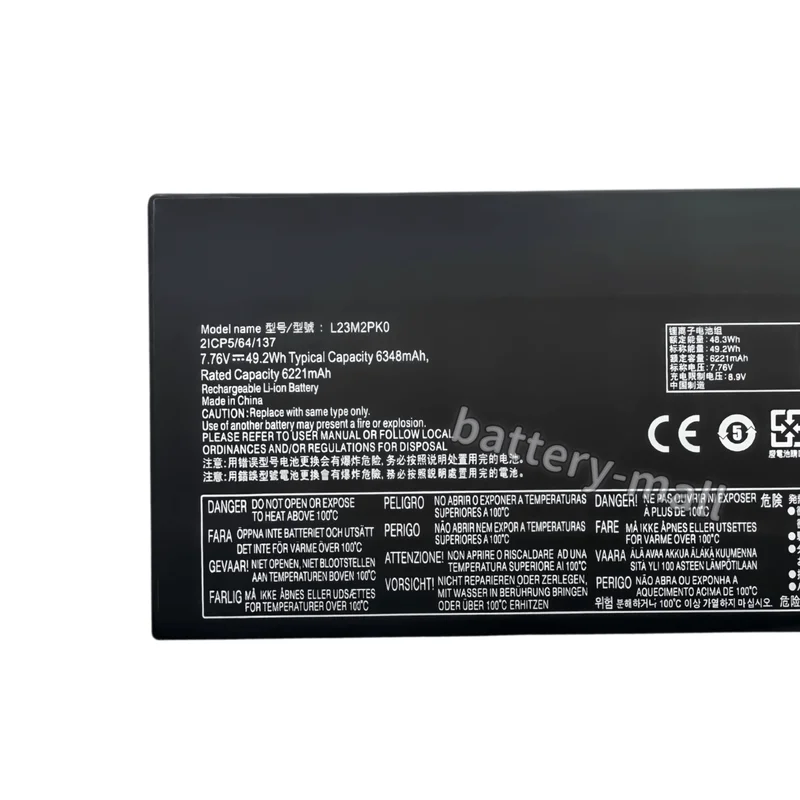 Brand New L23M2PK0 Battery Applicable to Lenovo Legion Go 8APU1 AMD Handheld L23B2PK0 L23D2PK0