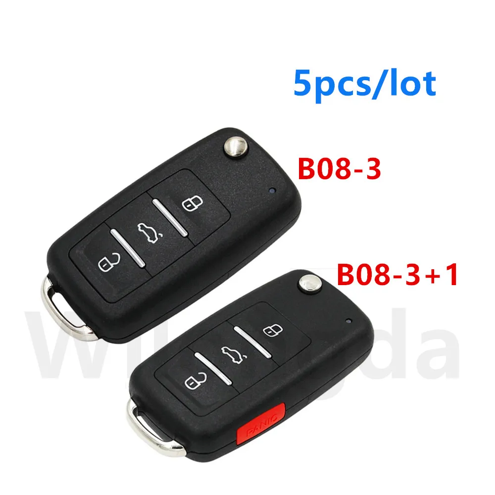 5pcs/lot keydiy universal 3/3+1 button  B08-3 B08-3+1 B series remote key for KD300 and KD900 to produce any model  remote